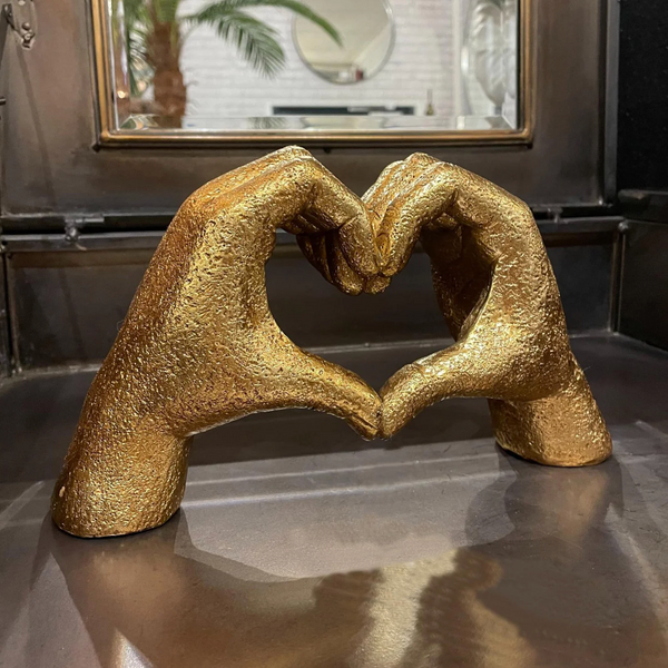 Antique Gold "Heart Hands" Ornament
