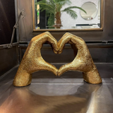 Antique Gold "Heart Hands" Ornament