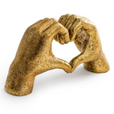 Antique Gold "Heart Hands" Ornament