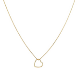 One & Eight Gold Heart Necklace