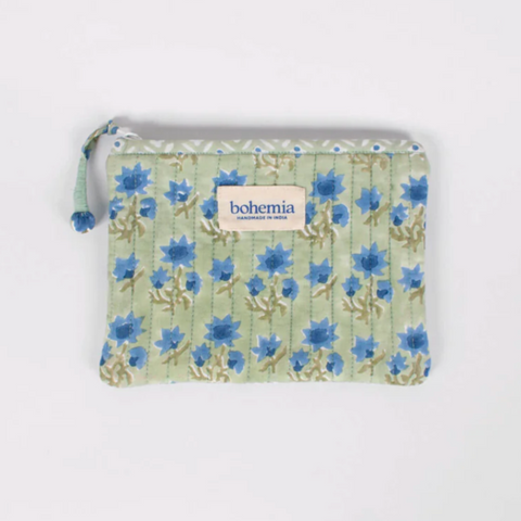 Posie Zip Pouch - Sage