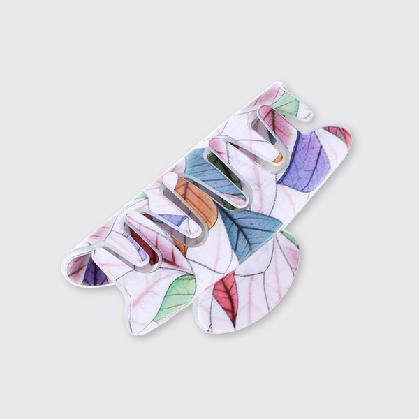 Soft Leaf Large Claw Clip - Lilac