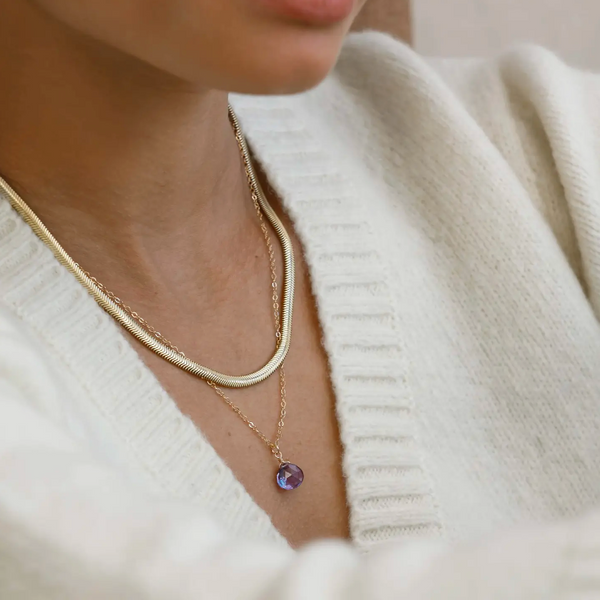 Alexandrite Quartz Pendant Necklace