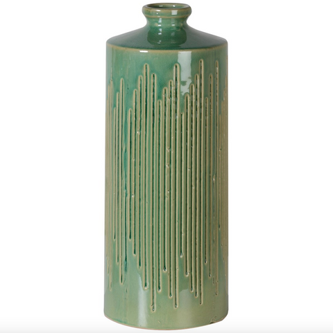 Yellow & Green Bottle Vase