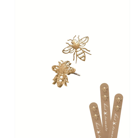 Hot Tomato Beau Bee Studs - Gold