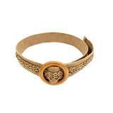 Black Colour - Wide Camel Jute Belt