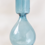 Ingrid Glass Candlestick Holder - Blue