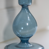 Ingrid Glass Candlestick Holder - Blue