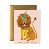 Lion Birthday- Rifle Paper Card