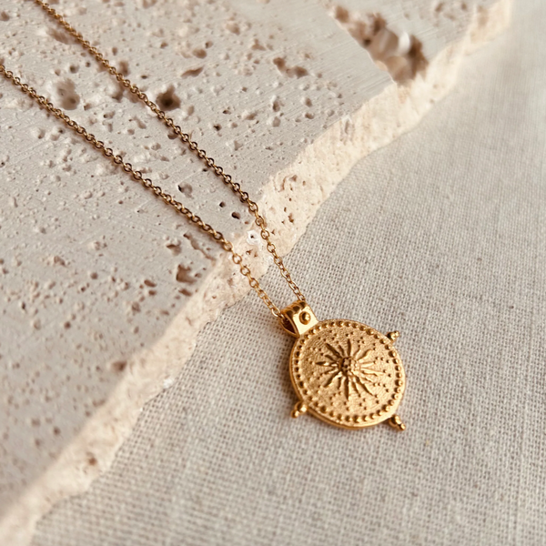 Little Nell Everyday Golden Coin Necklace