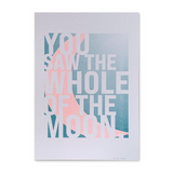 A3 Risograph Moon Framed Print