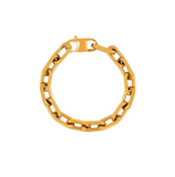 Chunky Oval Chain Bracelet in Gold