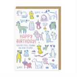 Young In Dog Years Card