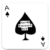 Effing Ace Coaster By David Shrigley