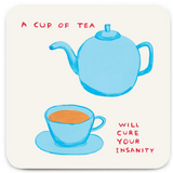 Cup Of Tea Coaster By David Shrigley