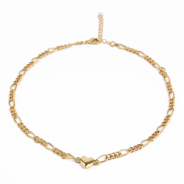 My Doris Heart & Chain Necklace