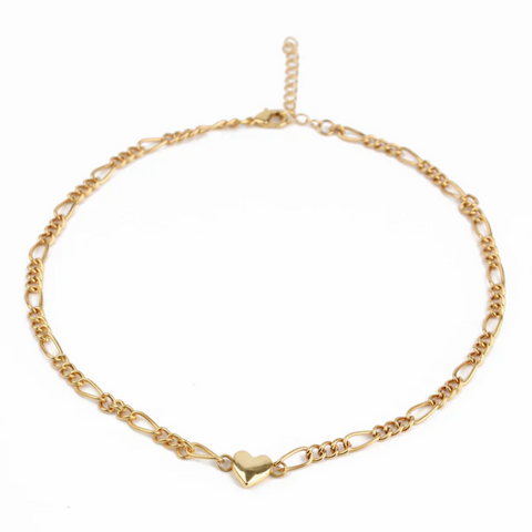 My Doris Heart & Chain Necklace