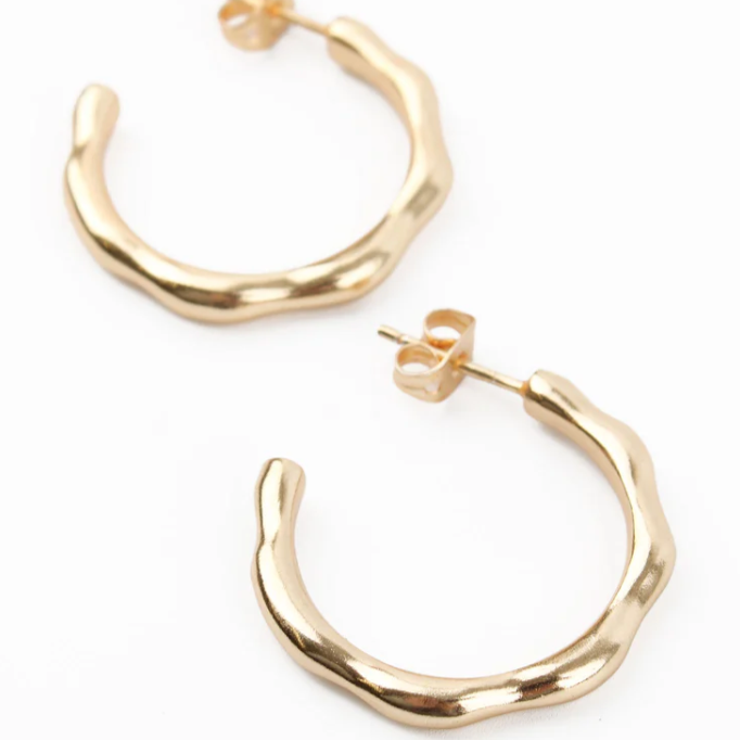 My Doris Rings My Doris Medium Gold Hoop – The Consortium