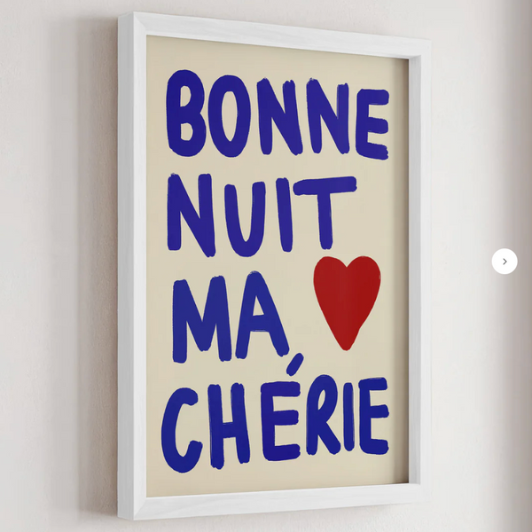 Nephthys Illustrated Bonne Nuit Ma Chérie Framed Print
