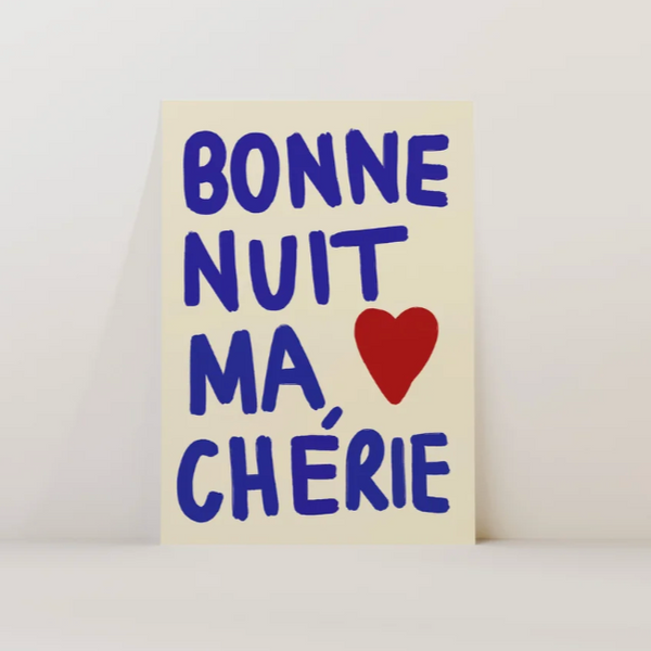 Nephthys Illustrated Bonne Nuit Ma Chérie Framed Print