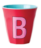 Melamine Two Tone Alphabet Cups - A to Z