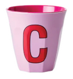 Melamine Two Tone Alphabet Cups - A to Z