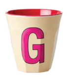 Melamine Two Tone Alphabet Cups - A to Z