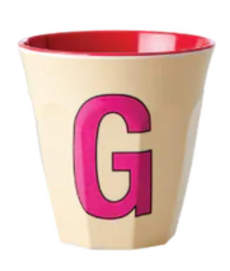 Melamine Two Tone Alphabet Cups - A to Z