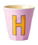 Melamine Two Tone Alphabet Cups - A to Z