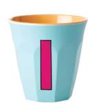 Melamine Two Tone Alphabet Cups - A to Z