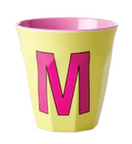 Melamine Two Tone Alphabet Cups - A to Z