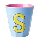 Melamine Two Tone Alphabet Cups - A to Z