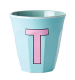 Melamine Two Tone Alphabet Cups - A to Z