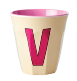 Melamine Two Tone Alphabet Cups - A to Z