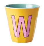 Melamine Two Tone Alphabet Cups - A to Z