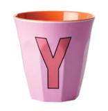 Melamine Two Tone Alphabet Cups - A to Z