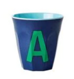 Melamine Two Tone Alphabet Cups - A to Z