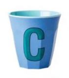 Melamine Two Tone Alphabet Cups - A to Z