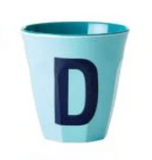 Melamine Two Tone Alphabet Cups - A to Z