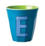 Melamine Two Tone Alphabet Cups - A to Z