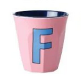 Melamine Two Tone Alphabet Cups - A to Z