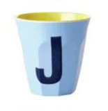 Melamine Two Tone Alphabet Cups - A to Z
