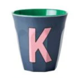 Melamine Two Tone Alphabet Cups - A to Z