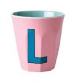 Melamine Two Tone Alphabet Cups - A to Z