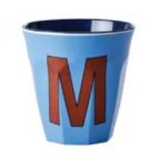 Melamine Two Tone Alphabet Cups - A to Z