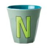 Melamine Two Tone Alphabet Cups - A to Z