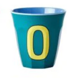 Melamine Two Tone Alphabet Cups - A to Z