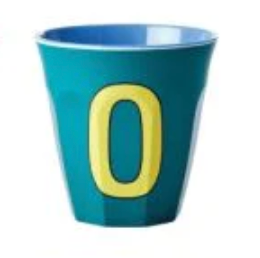 Melamine Two Tone Alphabet Cups - A to Z