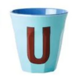 Melamine Two Tone Alphabet Cups - A to Z