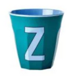 Melamine Two Tone Alphabet Cups - A to Z